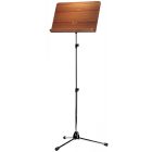 118/4 Orchestra music stand - chrome stand, walnut wooden desk