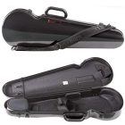 BAM violin case Hightech contoured 4/4 black carbon look