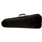 Petz form shaped hardfoam violin case, 1/4, black-burgundy