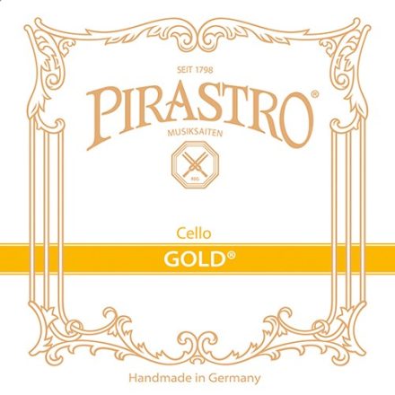 Pirastro Gold cselló bélhúr D  GUT/ALUMINUM MITTEL