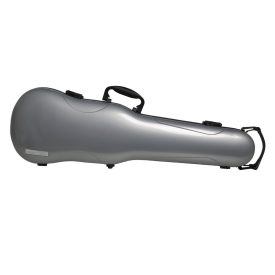  Gewa form shaped violin case 4/4 Air 1.7 silver metallic high-gloss, with handle