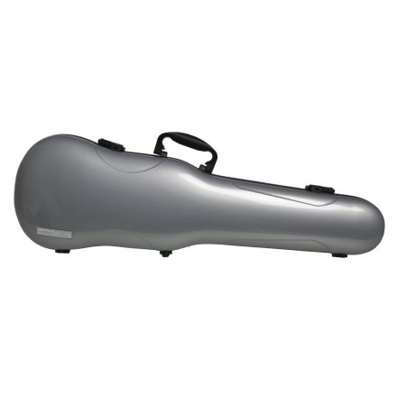 Gewa form shaped violin case 4/4 Air 1.7 silver metallic high-gloss, with handle