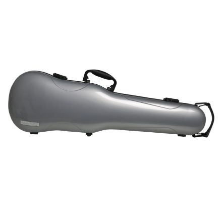 Gewa form shaped violin case 4/4 Air 1.7 silver metallic high-gloss, with handle