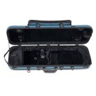 GEWA hegedű koffertok Bio I S 4/4 kék, kottazsebbel