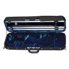 GEWA hegedű koffertok Liuteria Maestro 4/4 fekete, kék belsővel