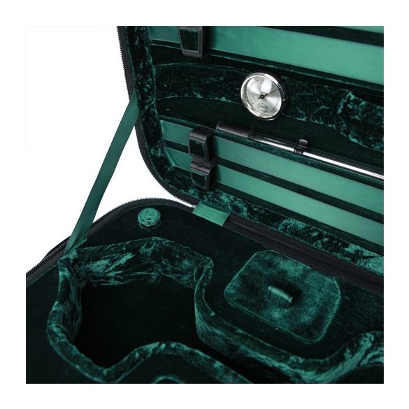 GEWA hegedű koffertok Liuteria Maestro 4/4 fekete, zöld belsővel