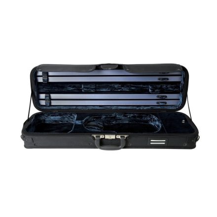 GEWA Strato De Luxe hegedű koffertok 4/4 fekete, kék belsővel