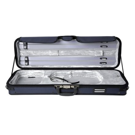 GEWA Strato De Luxe hegedű koffertok 4/4 kék, ezüst belsővel
