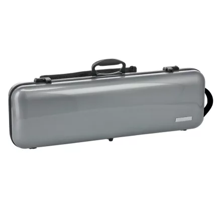 GEWA hegedű koffertok Air 2.1 fogantyúval 4/4 magasfényű metál ezüst