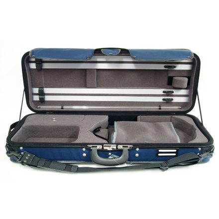 GEWA brácsa koffertok Strato szuper könnyű 36-42,5 cm kék, antracit belsővel