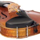 Flat violin chin rest 4/4 ebony