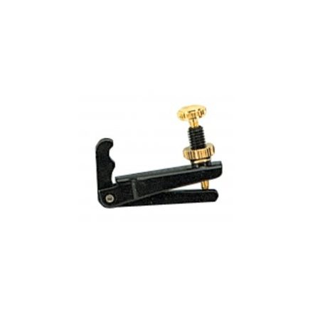 Wittner fine tuner  for violin, A,D,G strings, black / golden screw, ball end  4/4-3/4