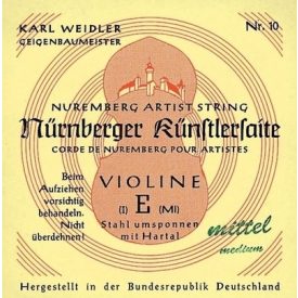   Nürberger Künstler string for violin E Steel. Hartal wound 4/4