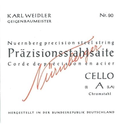 Nürnberger Precision cello string Chrome steel D 4/4