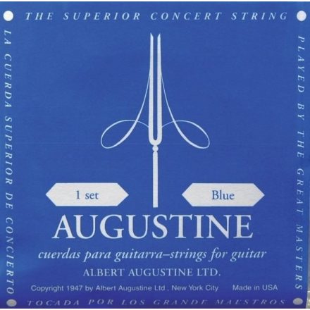 Augustine klasszikus gitárhúr készlet, BLUE