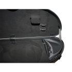 Crescent shaped violin case composite, ultra-light, blue