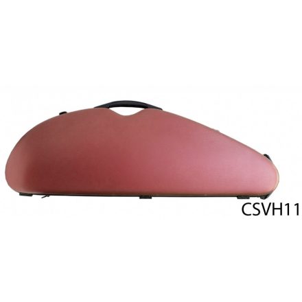 Crescent shaped violin case composite, ultra-light, red