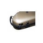 Crescent shaped violin case composite, ultra-light, red