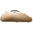 Crescent shaped violin case composite, ultra-light, gold