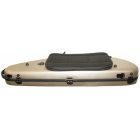 Crescent shaped violin case composite, ultra-light, gold