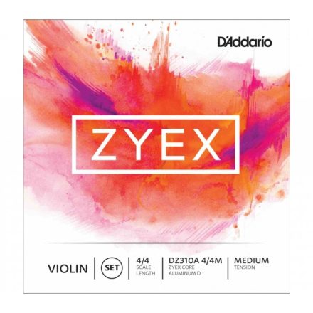 D'Addario Zyex szintetikus hegedű húr D, aluminiummal fonott, medium, 