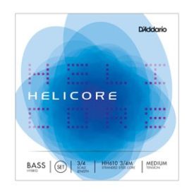   D'Addario Helicore Orchestral steel double bass string Set medium
