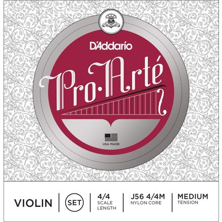 D'Addario Pro Arté synthetic violin string  D , silver wound ,  medium