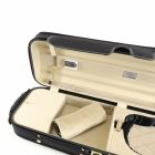 Winter Exclusive  Violin wooden oblong case german masters black/sand