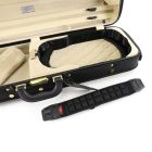 Winter Exclusive  Violin wooden oblong case german masters black/sand