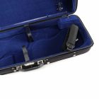 Winter Violin wooden double case german masters black/blue
