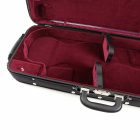 Winter Violin wooden double case german masters black/ burgundy