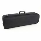 Winter Violin wooden oblong case german masters black/ blue