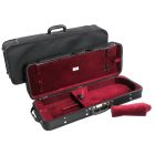 Winter Violin wooden oblong case german masters black/burgundy