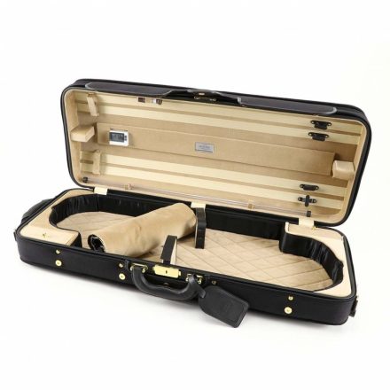 Winter Exclusive Violin wooden double case german masters black/sand