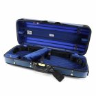 Winter Exclusive Violin wooden double case german masters blue/blue