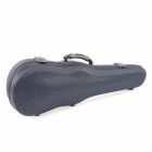 Winter  Violin shaped case , Carbon Design, Green Line, 1,25 kg blue