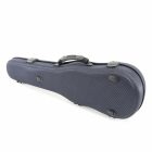 Winter  Violin shaped case , Carbon Design, Green Line, 1,25 kg blue