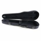 Winter  Violin shaped case , Carbon Design, Green Line, 1,25 kg blue