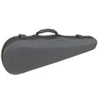 Winter  Violin shaped case  Carbon Design, Green Line, 1,65 kg grey