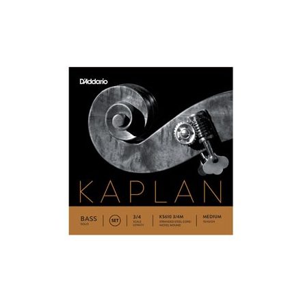 D'Addario Kaplan Solo steel double bass string Set medium