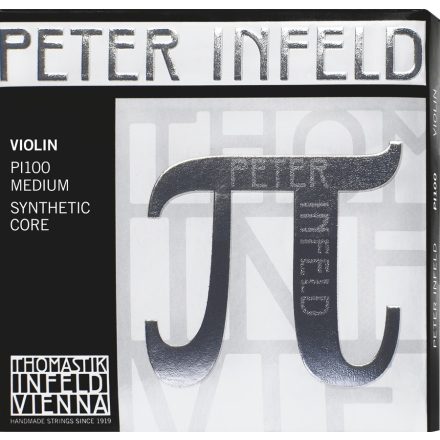 Thomastik Peter Infeld synthetic violin string E chrome steel Gold plated removable ball end 
