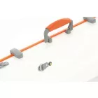 PURE GEWA violinkoffer Polycarbonate FUN 2.4 white-orange