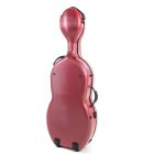 PURE GEWA Cello case POLYCARBONATE 4.6 Red, Rolly