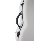 PURE GEWA Cello case POLYCARBONATE 4.6 white, Rolly