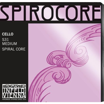 Thomastik Spirocore cello steel string C Spiral core Chrome wound strong