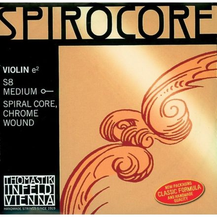 Thomastik Spirocore steel violin string SET E aluminum medium 