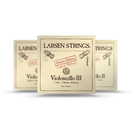 Larsen Soloist D cello steel string, Medium, steel core, wounded