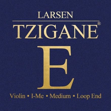 Larsen Tzigane E steel violin string, Medium, Loop-End, carbon steel