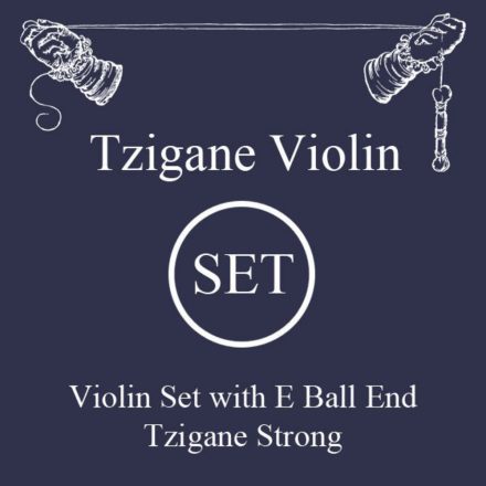 Larsen Tzigane synthetic violin string Set,  Strong, with E-Ball-End