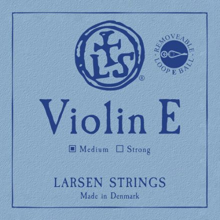 Larsen Original E steel violin string Medium, Ball-End